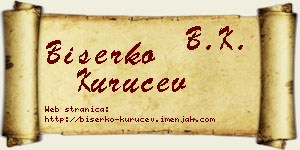 Biserko Kuručev vizit kartica
